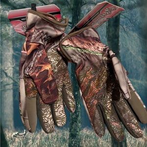 Camo Outdoor Gloves Size Large